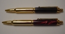 Bullet pen, maroon and ebony